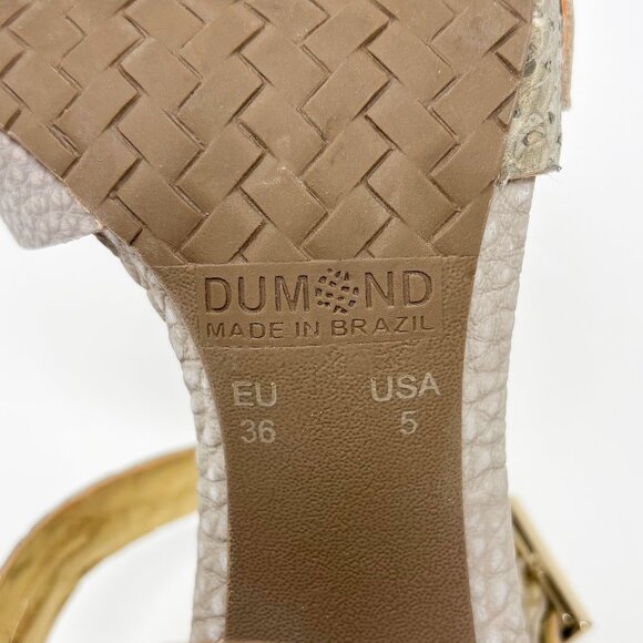 Dumond Snakeskin Leather High Heels - Picture 9 of 13